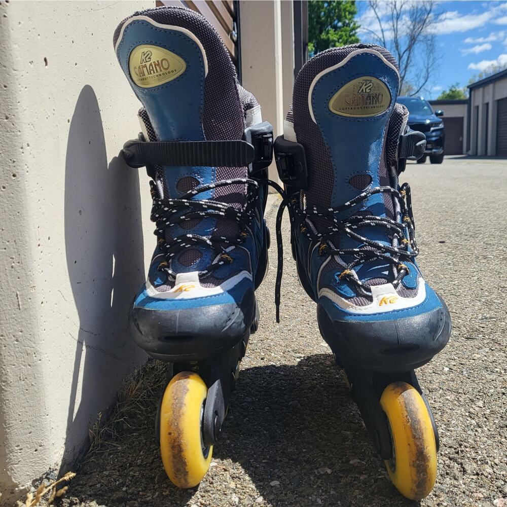 K2 Camano Carbon Softboot Technology Blue Inline Rollerblades Women's Size 7
